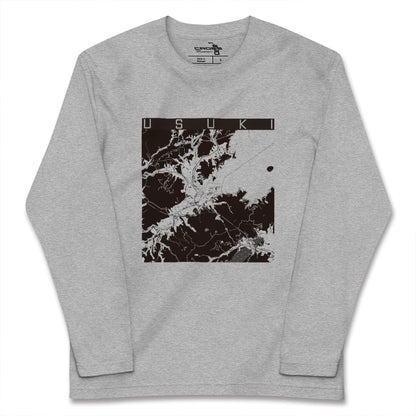 【臼杵（大分県）】地図柄ロングスリーブTシャツ