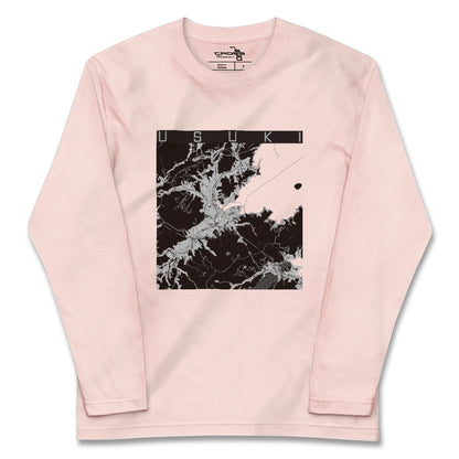 【臼杵（大分県）】地図柄ロングスリーブTシャツ