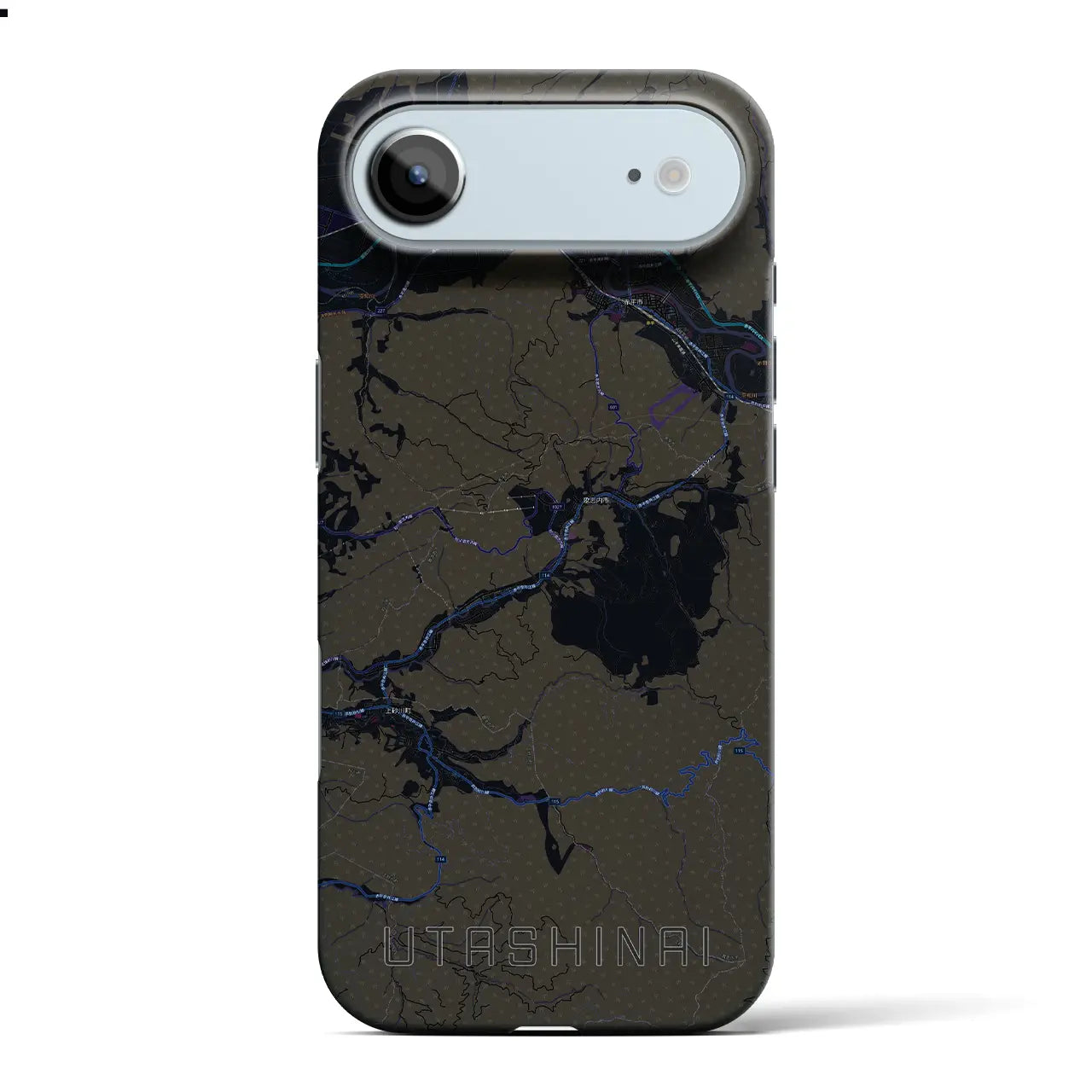 【歌志内（北海道）】地図柄iPhoneケース（バックカバータイプ）