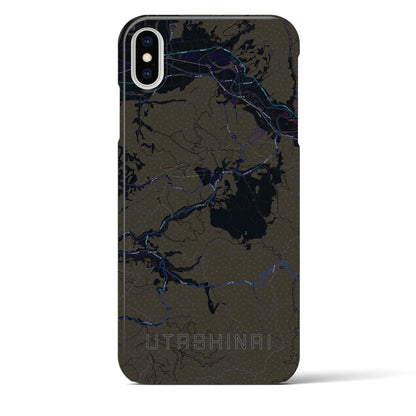 【歌志内（北海道）】地図柄iPhoneケース（バックカバータイプ）