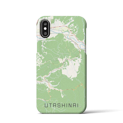 【歌志内（北海道）】地図柄iPhoneケース（バックカバータイプ）