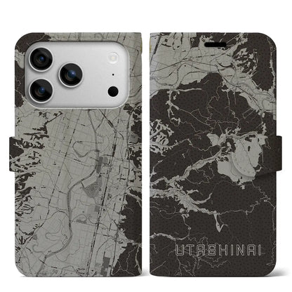 【歌志内（北海道）】地図柄iPhoneケース（手帳タイプ）