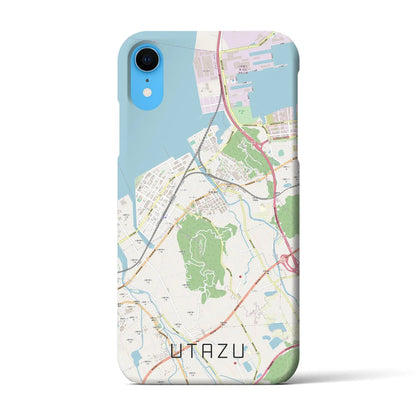 【宇多津（香川県）】地図柄iPhoneケース（バックカバータイプ）