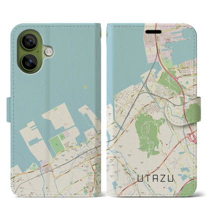 【宇多津（香川県）】地図柄iPhoneケース（手帳タイプ）