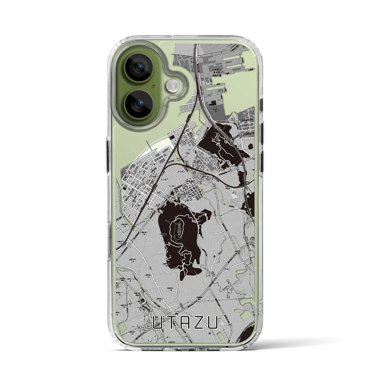 【宇多津（香川県）】地図柄iPhoneケース（MagSafeタイプ）