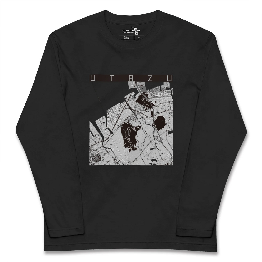 【宇多津(香川県)】地図柄ロングスリーブTシャツ