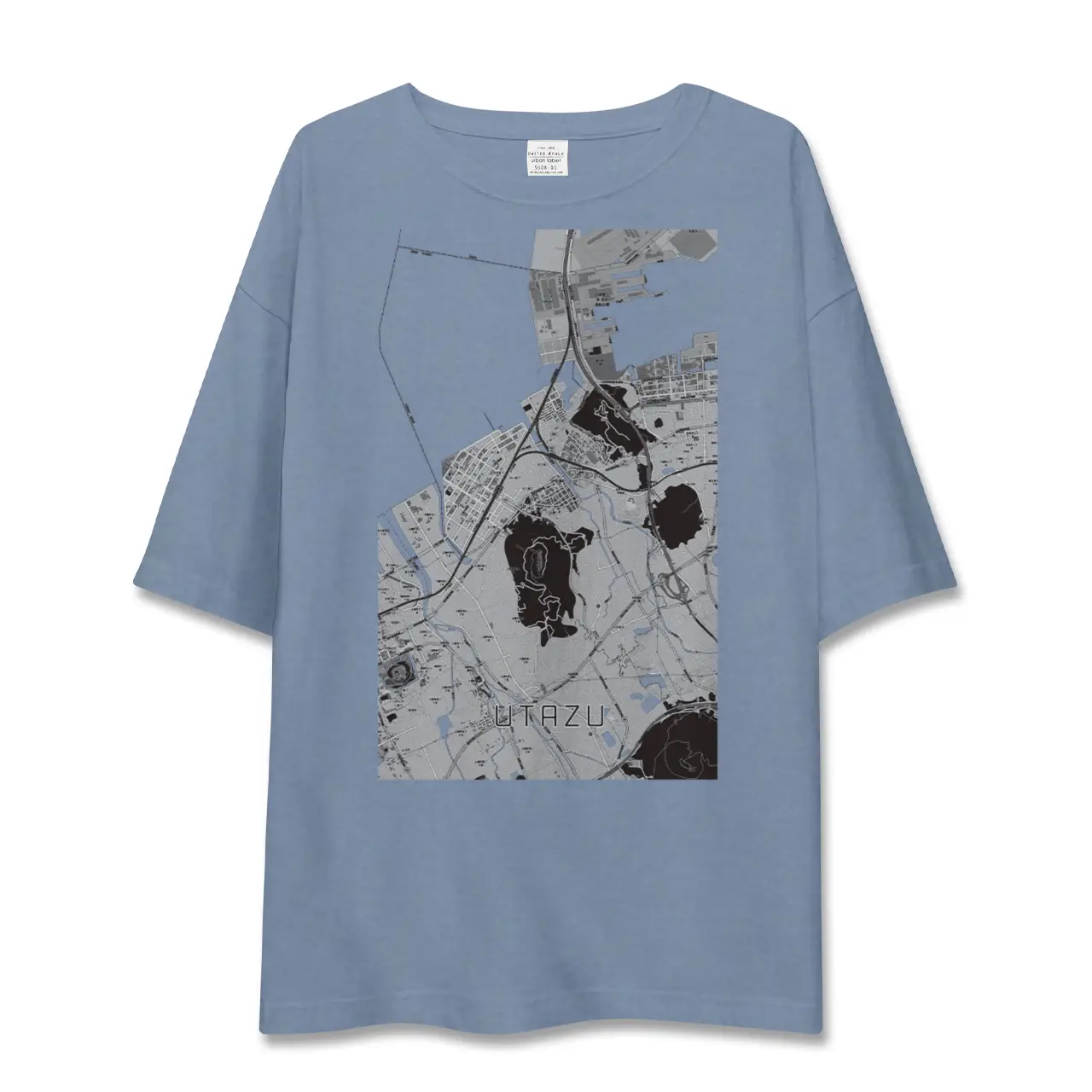 【宇多津（香川県）】地図柄ビッグシルエットTシャツ