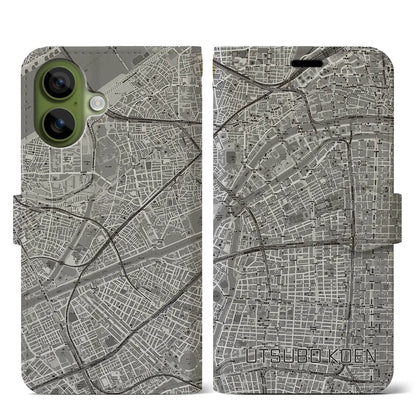 【靱公園（大阪府）】地図柄iPhoneケース（手帳タイプ）