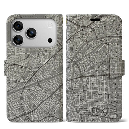 【靱公園（大阪府）】地図柄iPhoneケース（手帳タイプ）