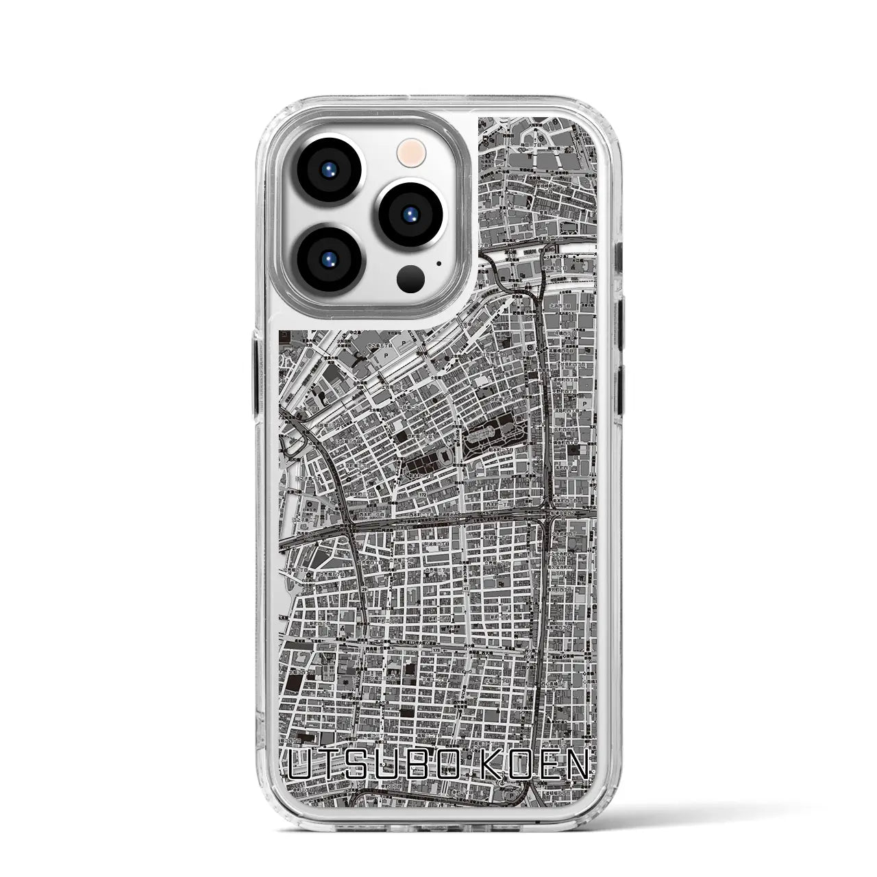 【靱公園（大阪府）】地図柄iPhoneケース（MagSafeタイプ）