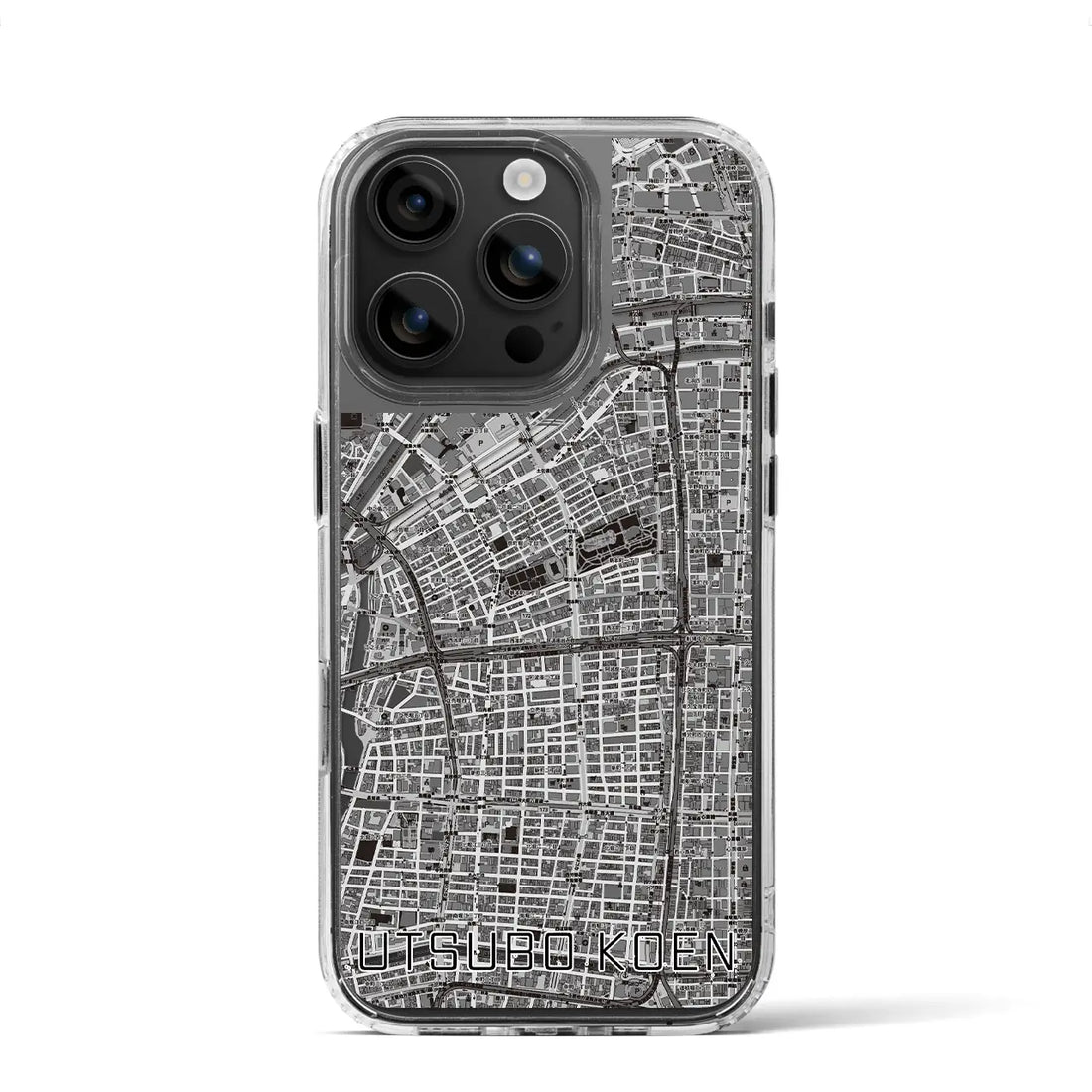 【靱公園（大阪府）】地図柄iPhoneケース（MagSafeタイプ）