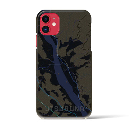 【内船（山梨県）】地図柄iPhoneケース（バックカバータイプ）