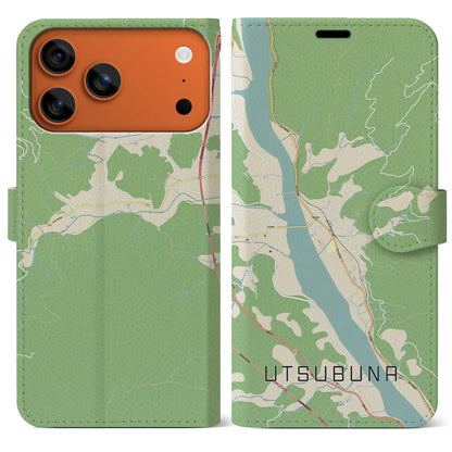 【内船（山梨県）】地図柄iPhoneケース（手帳タイプ）