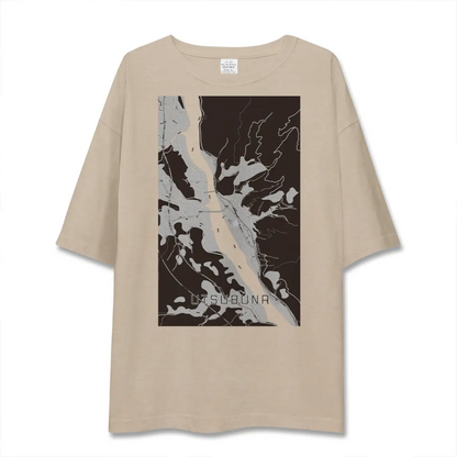 【内船（山梨県）】地図柄ビッグシルエットTシャツ