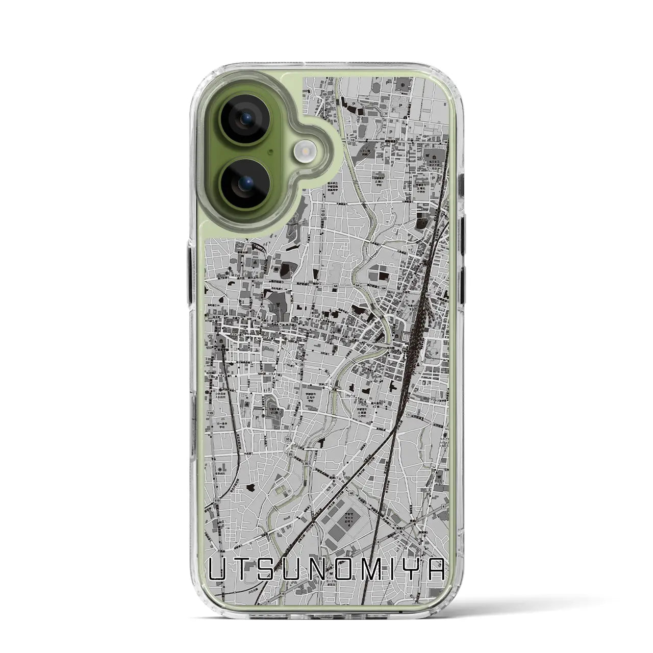 【宇都宮（栃木県）】地図柄iPhoneケース（MagSafeタイプ）