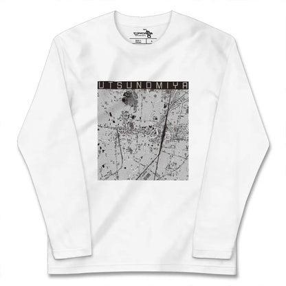 【宇都宮（栃木県）】地図柄ロングスリーブTシャツ