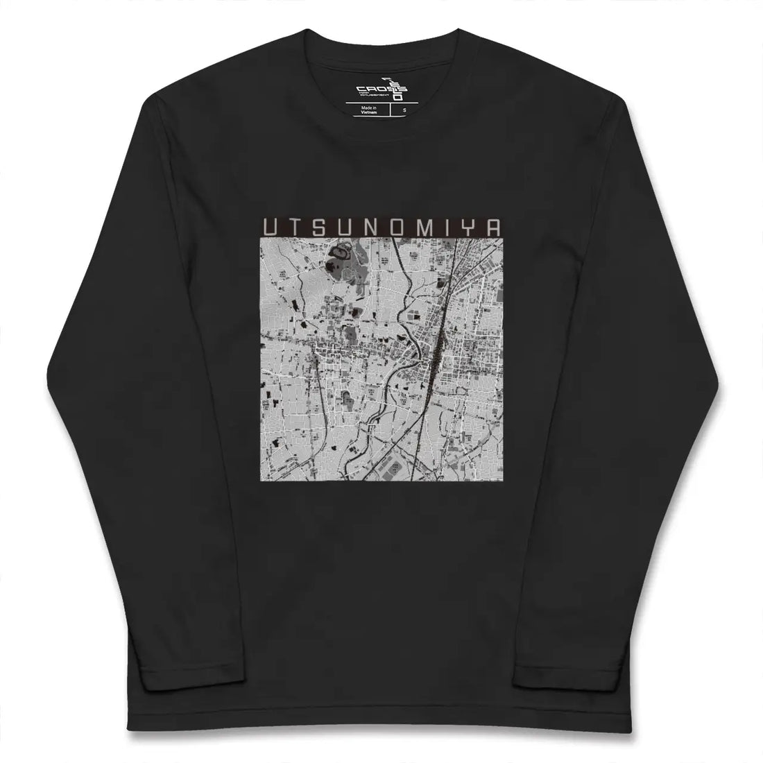 【宇都宮（栃木県）】地図柄ロングスリーブTシャツ