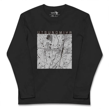 【宇都宮（栃木県）】地図柄ロングスリーブTシャツ