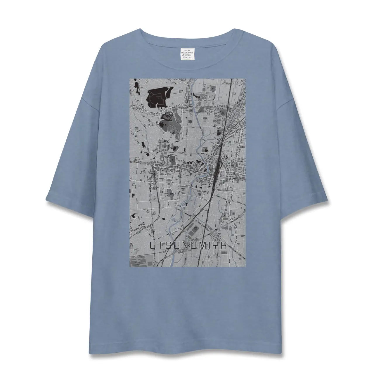 【宇都宮（栃木県）】地図柄ビッグシルエットTシャツ