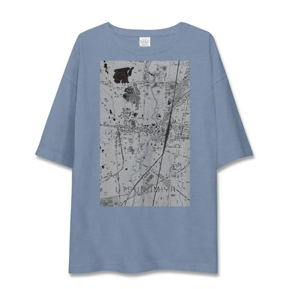 【宇都宮（栃木県）】地図柄ビッグシルエットTシャツ