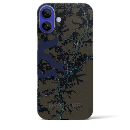 【宇和島（愛媛県）】地図柄iPhoneケース（バックカバータイプ）