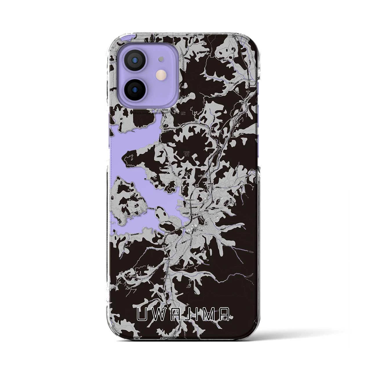 【宇和島（愛媛県）】地図柄iPhoneケース（クリアタイプ）
