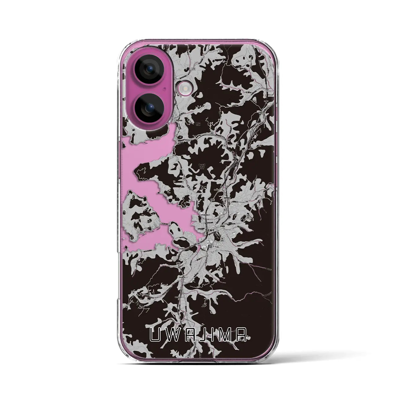 【宇和島（愛媛県）】地図柄iPhoneケース（クリアタイプ）