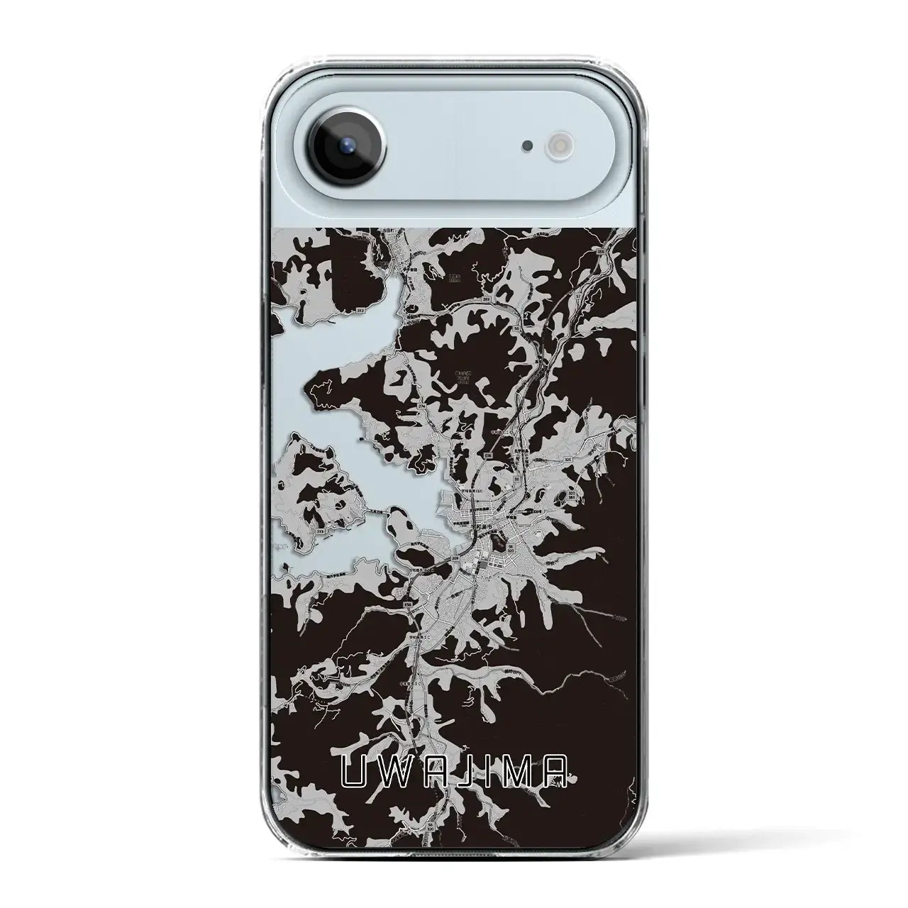 【宇和島（愛媛県）】地図柄iPhoneケース（クリアタイプ）