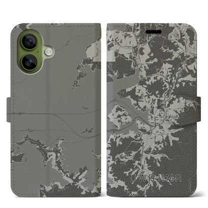 【宇和島（愛媛県）】地図柄iPhoneケース（手帳タイプ）