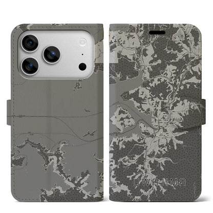 【宇和島（愛媛県）】地図柄iPhoneケース（手帳タイプ）