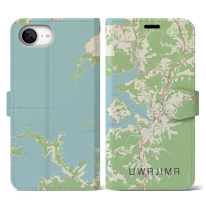 【宇和島（愛媛県）】地図柄iPhoneケース（手帳タイプ）