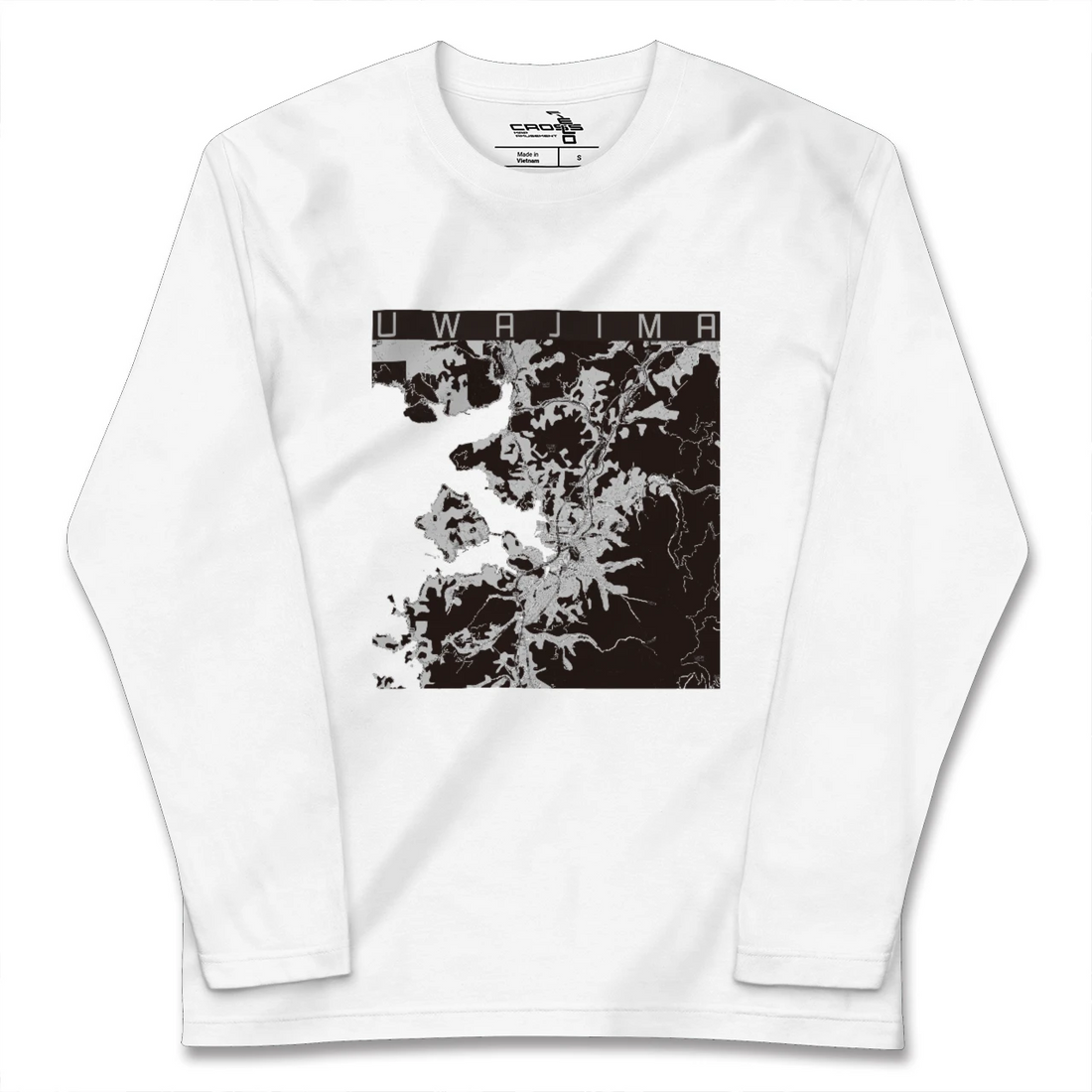 【宇和島(愛媛県)】地図柄ロングスリーブTシャツ