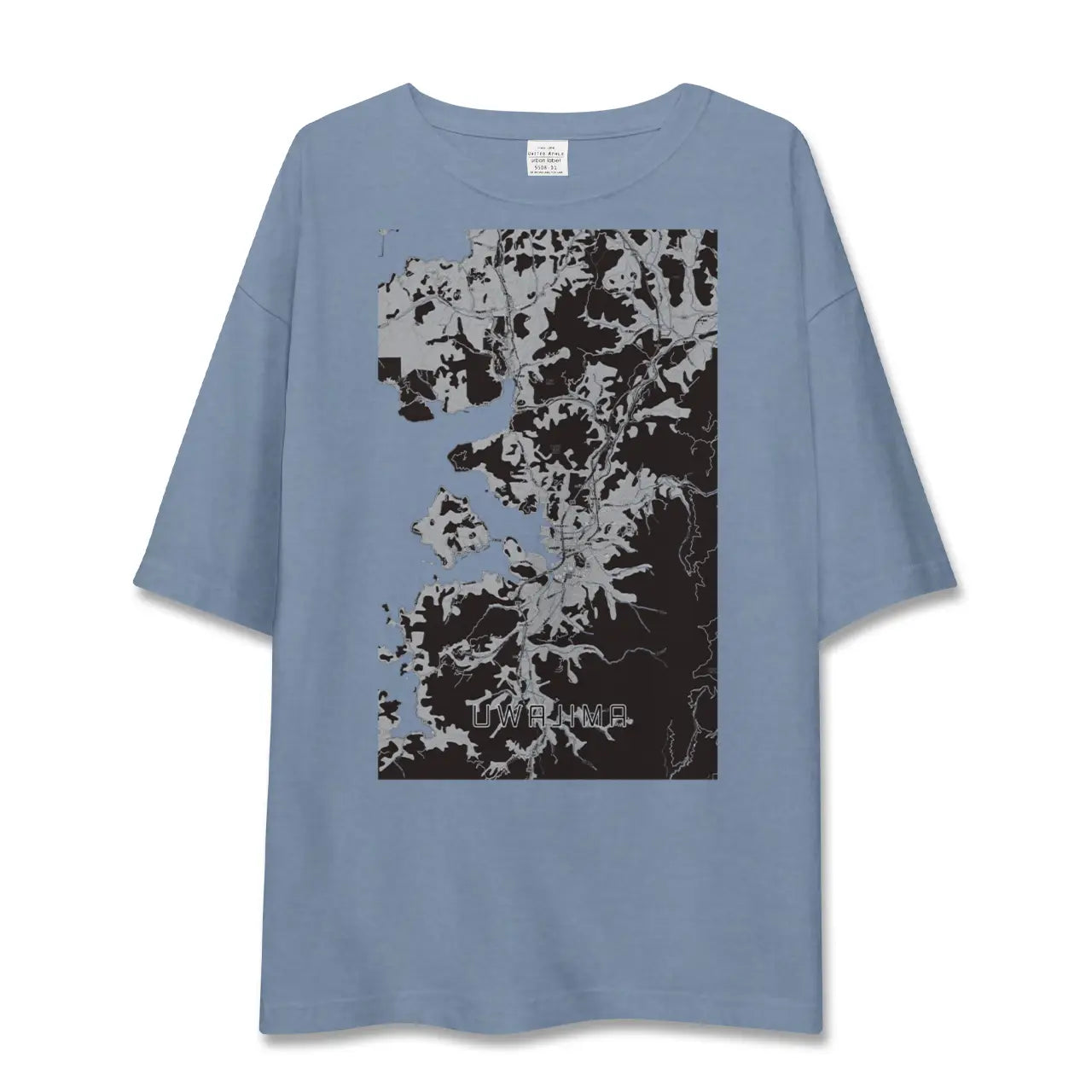 【宇和島（愛媛県）】地図柄ビッグシルエットTシャツ