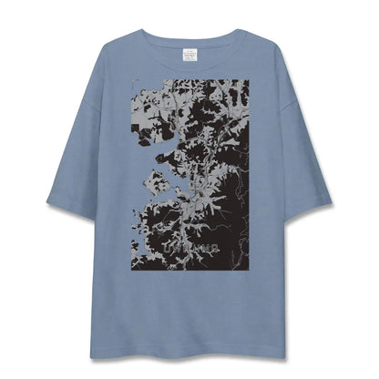 【宇和島（愛媛県）】地図柄ビッグシルエットTシャツ
