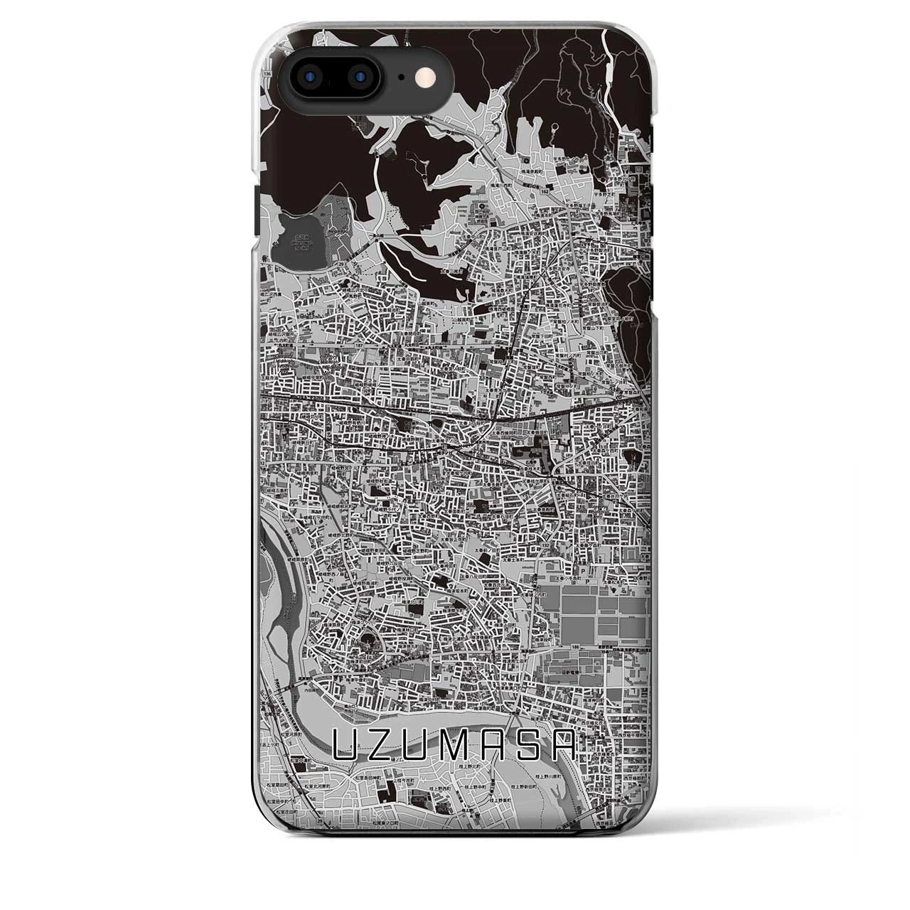 【太秦（京都府）】地図柄iPhoneケース（クリアタイプ）