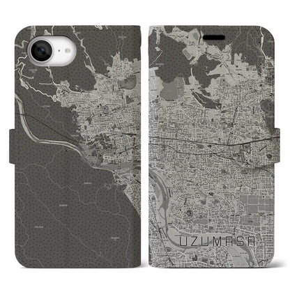 【太秦（京都府）】地図柄iPhoneケース（手帳タイプ）