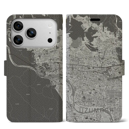 【太秦（京都府）】地図柄iPhoneケース（手帳タイプ）