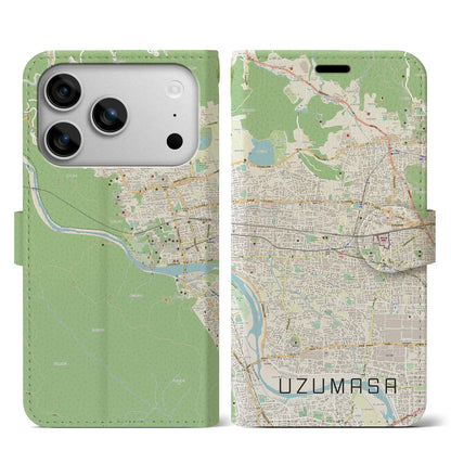 【太秦（京都府）】地図柄iPhoneケース（手帳タイプ）