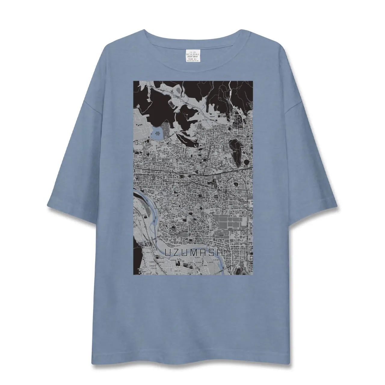 【太秦（京都府）】地図柄ビッグシルエットTシャツ