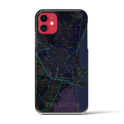 【バレンシア（スペイン）】地図柄iPhoneケース（バックカバータイプ）