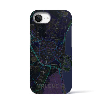 【バレンシア（スペイン）】地図柄iPhoneケース（バックカバータイプ）