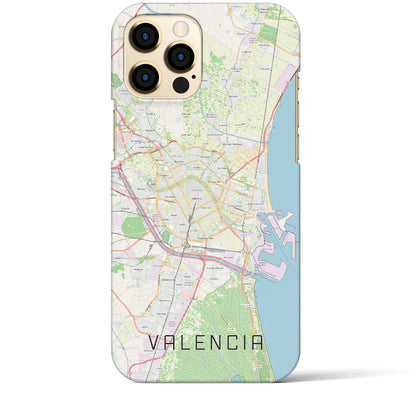 【バレンシア（スペイン）】地図柄iPhoneケース（バックカバータイプ）