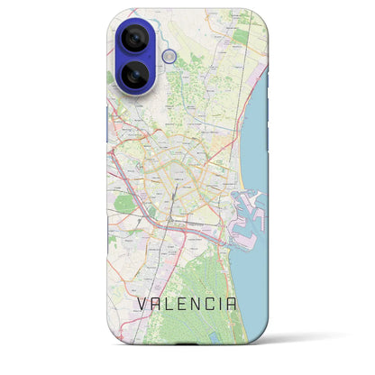 【バレンシア（スペイン）】地図柄iPhoneケース（バックカバータイプ）ナチュラル・iPhone 16 Pro Max 用