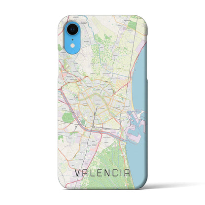【バレンシア（スペイン）】地図柄iPhoneケース（バックカバータイプ）