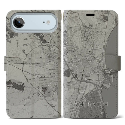 【バレンシア（スペイン）】地図柄iPhoneケース（手帳タイプ）