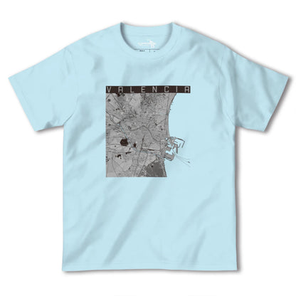 【バレンシア（スペイン）】地図柄ヘビーウェイトTシャツ