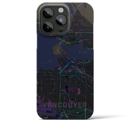 【バンクーバー（カナダ）】地図柄iPhoneケース（バックカバータイプ）