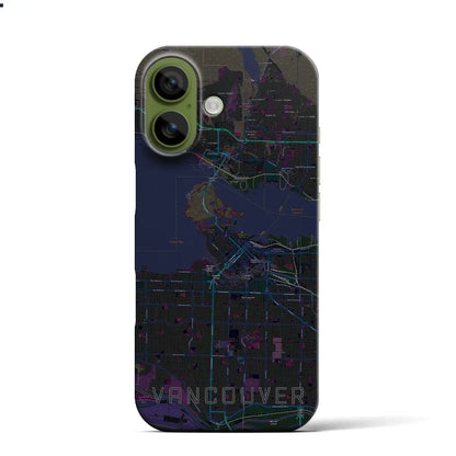 【バンクーバー（カナダ）】地図柄iPhoneケース（バックカバータイプ）