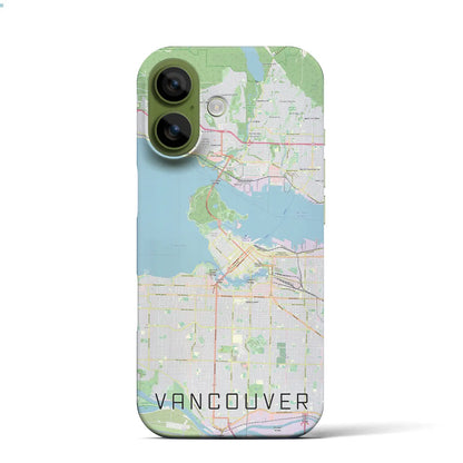 【バンクーバー（カナダ）】地図柄iPhoneケース（バックカバータイプ）