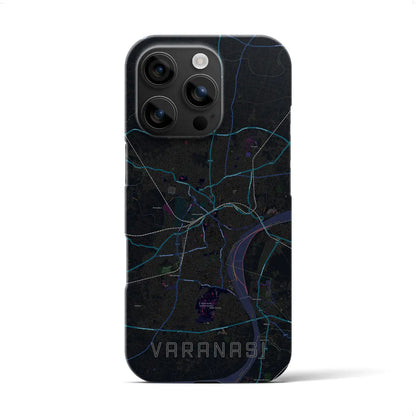 【ヴァーラーナシー（インド）】地図柄iPhoneケース（バックカバータイプ）